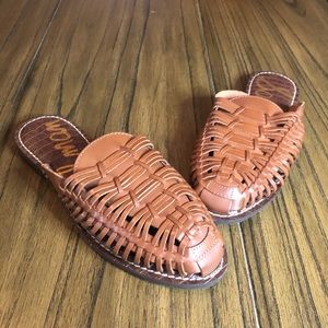 Sam Edelman leather slides mules